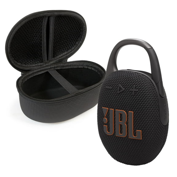 JBL Clip 5 Bluetooth Speaker and divvi! Protective Case Bundle - Black
