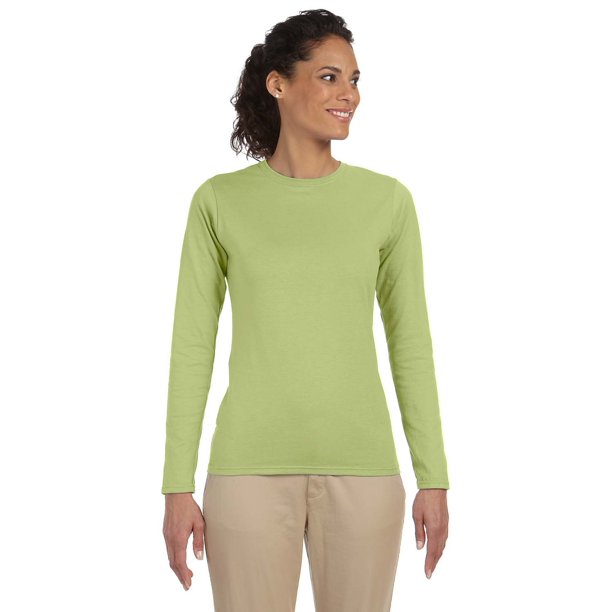 Download Gildan - The Gildan Ladies Softstyle 45 oz Long Sleeve T ...