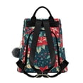 thumbnail image 2 of FORMRS Women's Travel Backpack Purse Anti-Theft Hidden Pockets Casual Shoulder Bag, Christmas Themed Leaves, 2 of 7