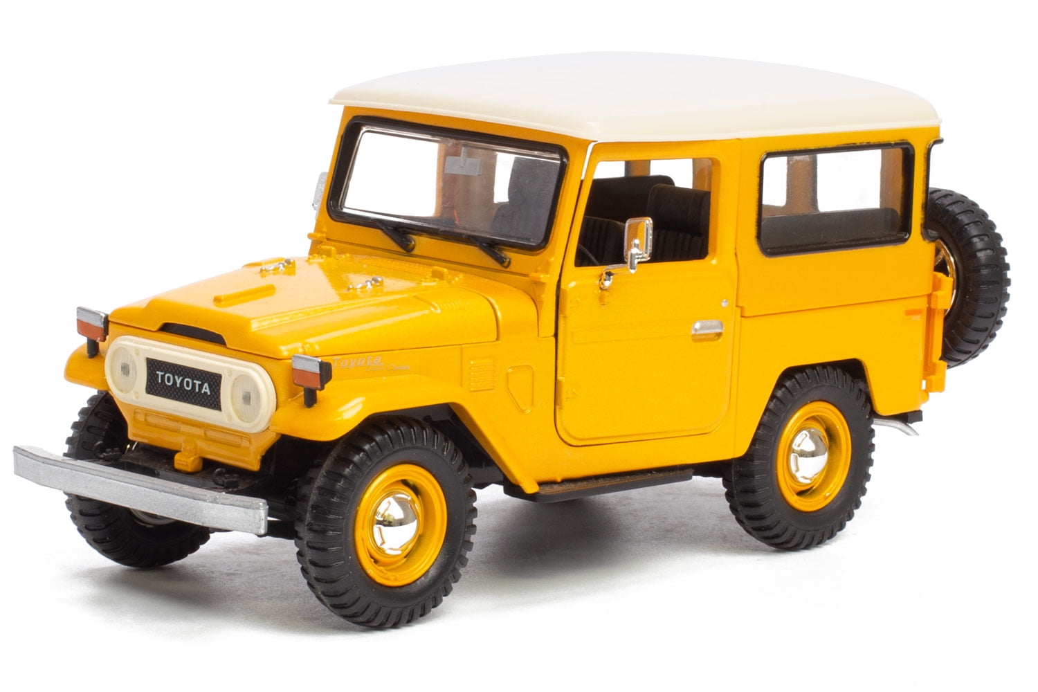 Motormax Toyota Land Cruiser FJ40 Yellow 1 24 Diecast Model Toy