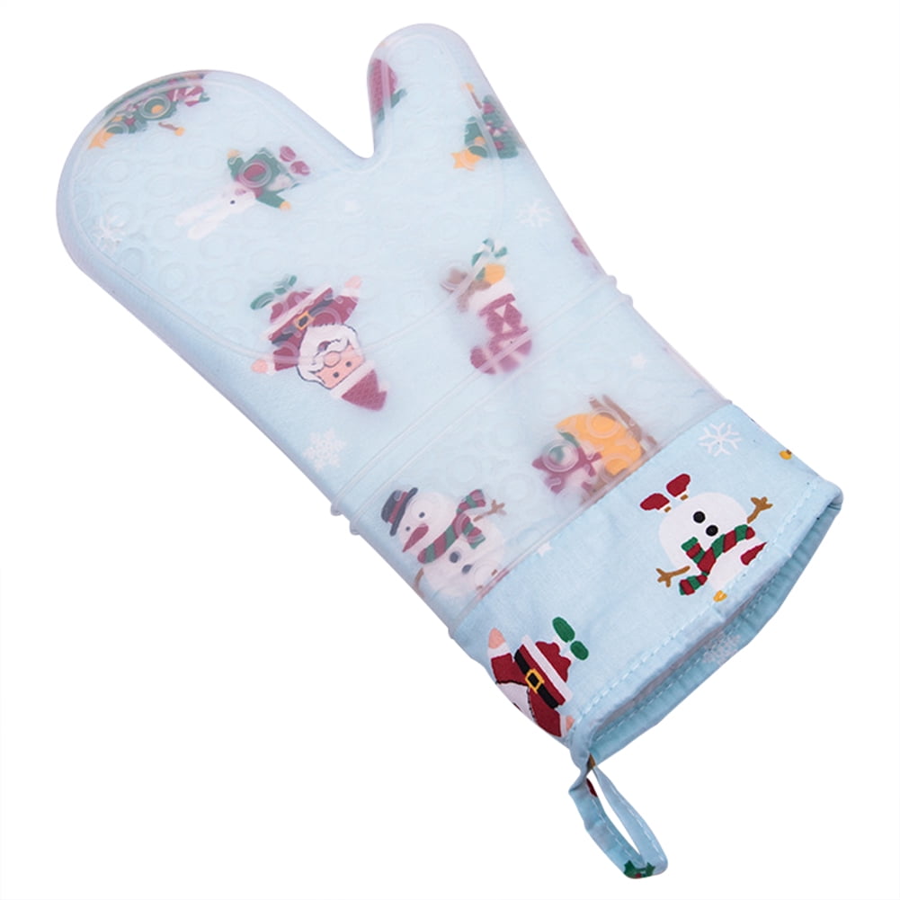 Silicone Oven Mitts Professional Heat Resistant Pot Holder Baking Non