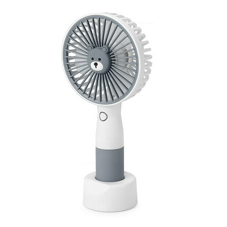 

Portable Handheld Fan with Portable Charger Rechargeable Personal Fan with Charging Base Mini Hand Fans for Women Makeup Eyelash Fan for Office Travel Outdoors