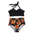 thumbnail image 2 of FcBaudy Womens Swimsuits Bathing Suit for Women Plus Size Swimsuit for Women Women Multi Color Color High Waist Conjoined Body Swimsuit Bikini Women Swimsuit, 2 of 4