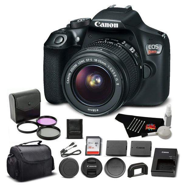 Canon EOS Rebel T6 DSLR Camera Bundle w/EFS 1855mm f/3.55.6 is II