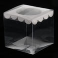 thumbnail image 4 of 12 cajas transparentes para cupcakes, mini pasteles, cajas de regalo, cajas de decoración para bodas blanco, 4 of 9