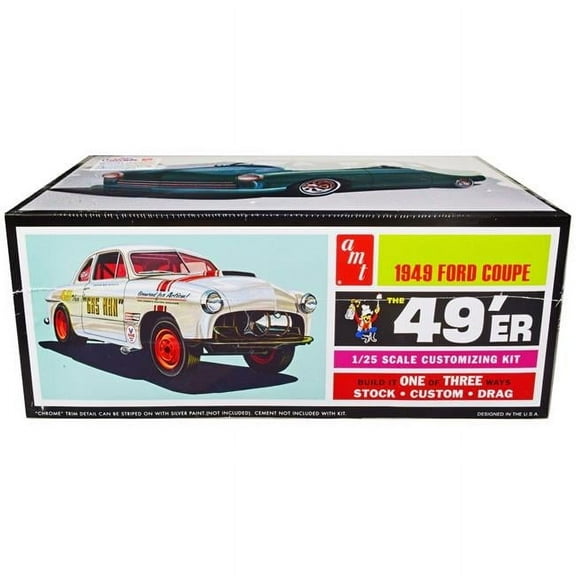 3-in-1 Skill 2 Model Kit - 1 by 25 Scale Model for 1949 Ford Coupe The 49er