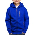 thumbnail image 6 of Mercatoo Boys Zip up Hoodi𝐞s Coats Thick Fleece Multi Zipper Pockets Cotton Hoodi𝐞 Sweatshirts Youth Kids Outdoor Warm Jackets, 6 of 6