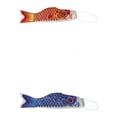 thumbnail image 1 of 2x Japón Koi Carp Windsock Streamer Decoración de cometa Koinobori japonesa Rojo 55cm Azul 55cm, 1 of 9