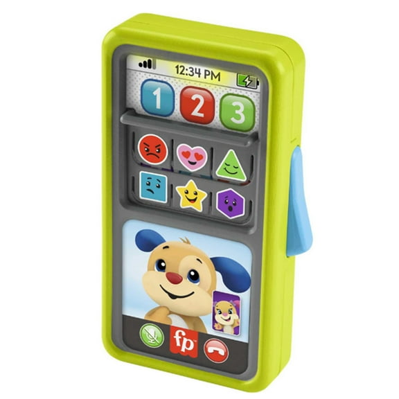 Fisher-Price Laugh Educational focus Learn Music, Numbers, Shapes, 2-in-1 Slide for Children