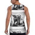 thumbnail image 3 of Easygdp Yak Men's Tank Top, Sleeveless Muscle T Shirts, Breathable, Quick-Dry, Loose for Gym, Running, Fitness - Medium, 3 of 9
