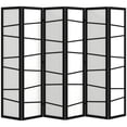 thumbnail image 1 of HOMCOM Folding Room Divider, 6 Panel Privacy Screen for Home Office, White, 1 of 10