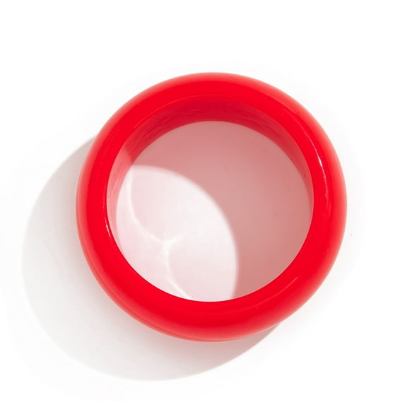 XmhyTop-A 1 Pcs Bracelets Acrylic Bangles Resin Bangle Wristband Bracelet,Red