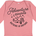 thumbnail image 4 of Inktastic Adventure Awaits Outside in Nature with Tent and Mountains Boys or Girls Long Sleeve Baby Bodysuit, 4 of 5