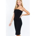 thumbnail image 2 of J. METHOD Women's Midi Dress Strapless Tube Top Stretch Basic Casual Knee Length One Piece, 2 of 4