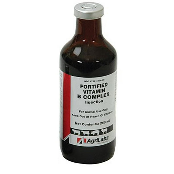 Fortified Vitamin B Complex, 250mL (injectable Animal Use Only) cattle, sheep, and swine