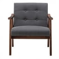 thumbnail image 4 of Convenience Concepts Chaise d'Appoint Take-a-Seat Natalie en Tissu Faux Lin Gris, 4 of 11