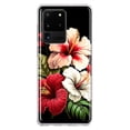thumbnail image 1 of MUNDAZE Samsung Galaxy S20 Ultra Pink Red Hibiscus Wild Flowers Floral Shockproof Clear Hybrid Protective Phone Case Cover, 1 of 5