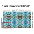 thumbnail image 3 of Feelyou Modern Abstract Adult Fabric by the Yard 2 Yards, Blue Cyan Home Decor Fabric by the Yard, Chic Watercolor Geometry Sewing Fabric, Ultra Soft Home Decor, 3 of 6