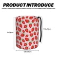 thumbnail image 3 of Wukai Strawberries Print Car Trash Can - Easy to Clean Hanging Garbage Bin - Removable Liner - Leak-Car Garbage Can - Waterproof Trash Can for Car and SUV, 3 of 7