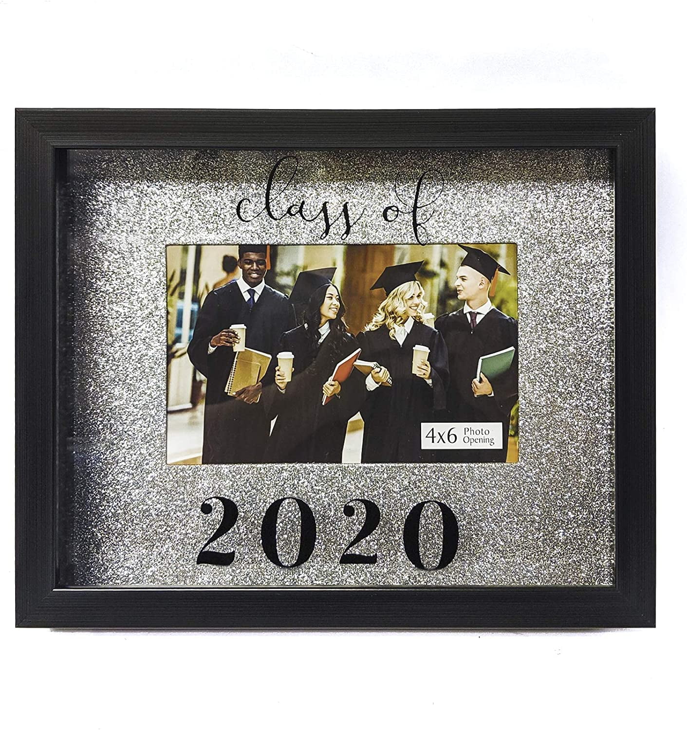 Graduation Picture 4 6inch Photo Opening Class of 2020 Silver Glitter