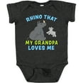 thumbnail image 3 of Inktastic Rhino That My Grandpa Loves Me with Cute Rhinos Boys or Girls Baby Bodysuit, 3 of 5