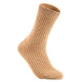 thumbnail image 2 of Lian LifeStyle Women's 3 Pairs Knitted Wool Socks One Size 7-10 (Beige), 2 of 4