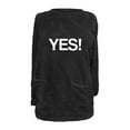 thumbnail image 3 of Plain Pullover Round Neck Fuzzy Fleece Long Sleeve Tops Womens Thick Thermal Sweater Warm Plush Sweatshirt with Pockets,Black,XL, 3 of 3
