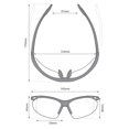 thumbnail image 4 of LECTORES DE SEGURIDAD voltX 'Constructor' (CLEAR +1,5 dioptrías) Gafas de seguridad de lectura con lente completa ANSI Z87.1+ y CE EN166F Estilo envolvente - Incluye cable de seguridad con tope para l, 4 of 9