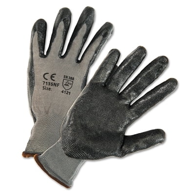 

Posigrip Foam Nitrile Palm-Coated Polyester Gloves Large Gray Shell | Bundle of 2 Dozen