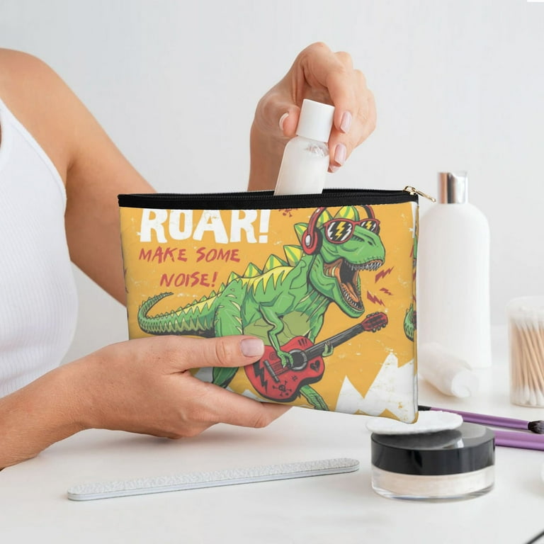 Zufioo Cool Dinosaur Playing Guitar Print DuPont Paper Portable