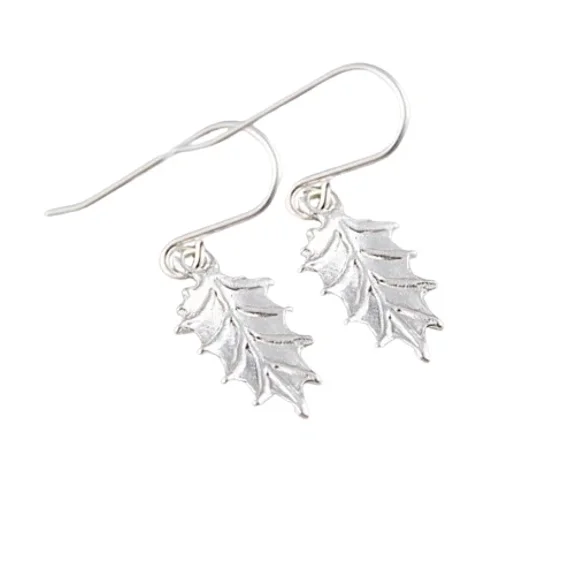 925 Sterling Silver Leaf Dangle Earrings for Women – Nature Inspired Lightweight Jewelry