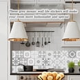 thumbnail image 6 of SONGAUN 24pcs Grey Moroccan Tile Stickers, Moroccan Tile Decal, Kitchen Bathroom Wall Tile Stickers, Grey Cement Tiles Decal Splashback, New Wall Stickers Home Decor, 6 of 7