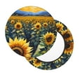 thumbnail image 2 of Disketp Starry Sky Moon Sunflower Funda Redonda para Taburete, Funda de Cojín para Silla de Bar Suave y Elástica-13 inch, 2 of 7