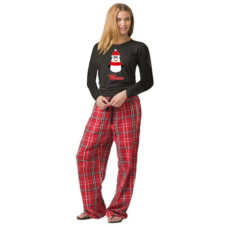 

Matching Family Christmas Pajamas Women s Winter Penguin 2-Piece Pajama Set