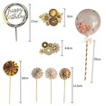 thumbnail image 2 of o Gteau Anniversaire Dcoration Cake Topper Decoración Gateau Anniversaire Roseor Fan Papier Joyeux Anniversaire Bannire Confettis Ballon Feu Art, 2 of 5
