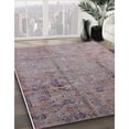 thumbnail image 2 of Ahgly Company Indoor Round Mid-Century Modern Mauve Taupe Purple Oriental Area Rugs, 8' Round, 2 of 6