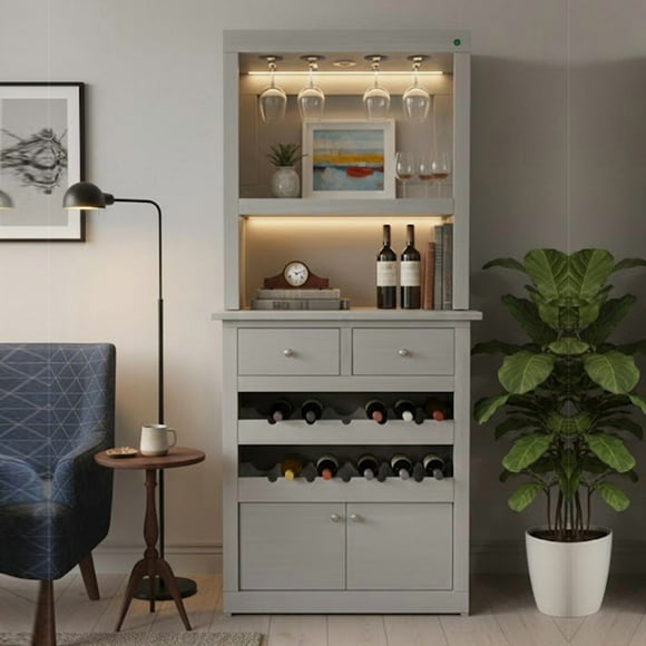 Cantina Moderna Elegante Puertas Mueble Para Cocina Alacena Gris Lambrusco Reinicia 21 Muebles