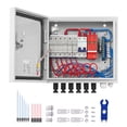 thumbnail image 6 of KFFKFF PV Junction Box, 6-String, Solar Junction Box with 15A Current Fuse, 125A Circuit Interrupter, Lightning Protection, and Solar Plug, Steel Enclosure, 6 of 9