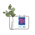 thumbnail image 1 of La cultura japonesa flor roja Jarrones colgantes de vidrio transparente Decoración Botella, 1 of 4