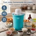 thumbnail image 2 of Nostalgia 6-Quart Parlor Electric Ice Cream Maker, Blue, 2 of 9