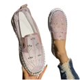 thumbnail image 4 of Mocassin en Maille à Strass pour Femmes, Chaussures de Pêcheur Décontractées d'Été à Enfiler avec Ornements Scintillants, Bout Rond, Doublure Douce, Conception Légère, 4 of 6