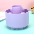 thumbnail image 3 of 360 Degree Rotating Pen Holder Multifunctional Desk Organizer with 5 Compartments Rotatable Makeup Pen Storage Box Stationery Organizer for Office Home, 3 of 4