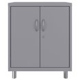 thumbnail image 2 of Pemberly Row Armoire de Rangement 3 Étagères 36x30x18 en Platine, 2 of 3
