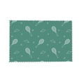 thumbnail image 4 of DouZhe Polyester Placemats Ensemble de 4, Motif Raquette de Tennis Bleue Résistante à la Chaleur Place Mats pour Table à Manger, 12 Pouces x 18 Pouces, 4 of 6