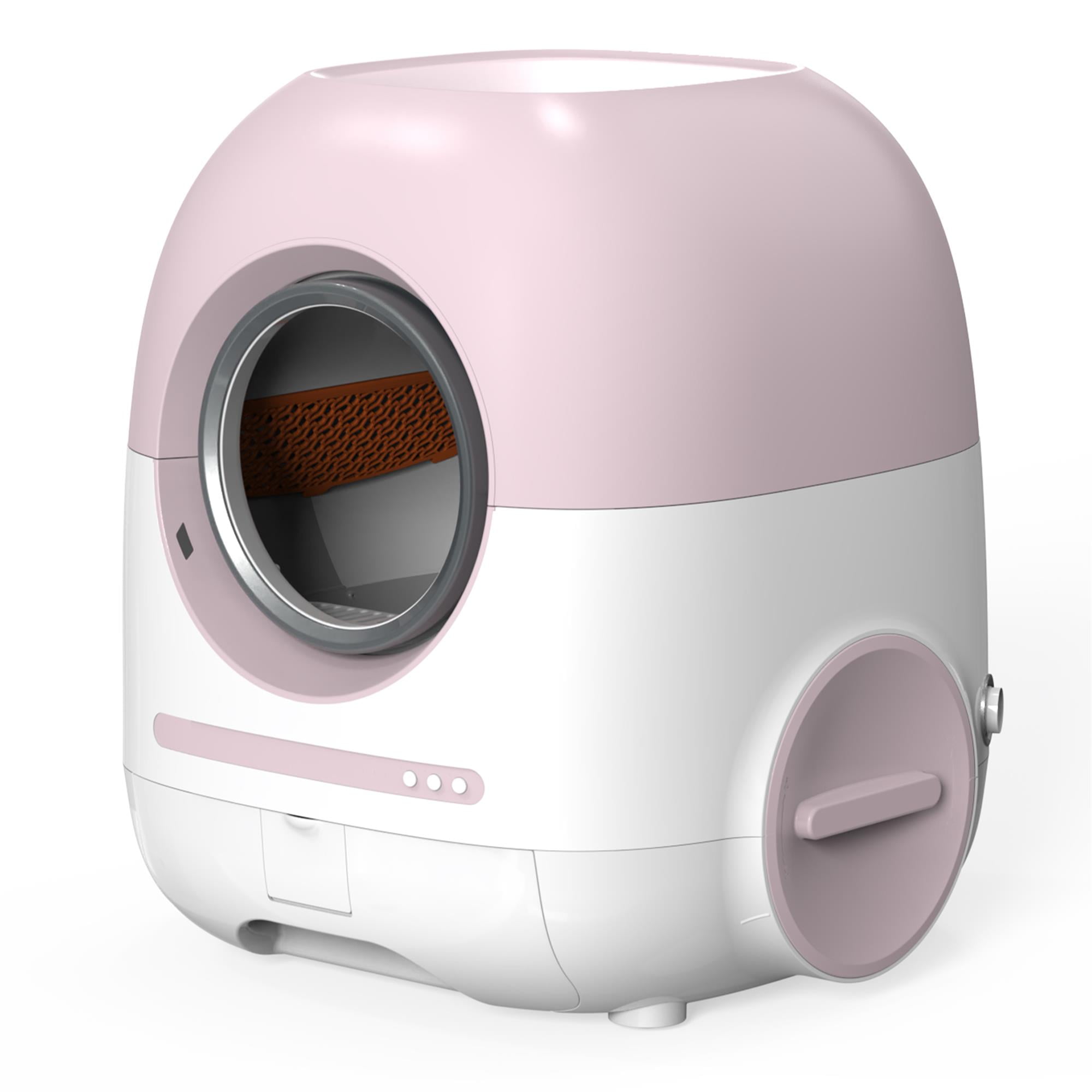 Pefilos 80L Self Cleaning Cat Litter Box, Automatic with Mat and Liner, Smart Cat Litter Cleaning Robot for Multi Cats, Support 5G/Anti-Pinch, Brown Pefilos 80L Self Cleaning Cat Litter Box, Automatic with Mat and Liner, Smart Cat Litter Cleaning Robot for Multi Cats, Support 5G/Anti-Pinch, Brown