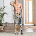 thumbnail image 2 of Sikiie Llama and Cactus1 Mens Pajama Pants Sleep & Lounge Pants, PJ Bottoms With elastic waistb and Pockets Large, 2 of 6