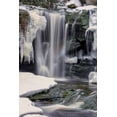thumbnail image 2 of OBrien, Jay 11x14 White Modern Wood Framed Museum Art Print Titled - West Virginia, Blackwater Falls Frozen waterfall, 2 of 4