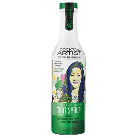 (2 Pack) Cocktail Artist Mint Syrup, 375mL
