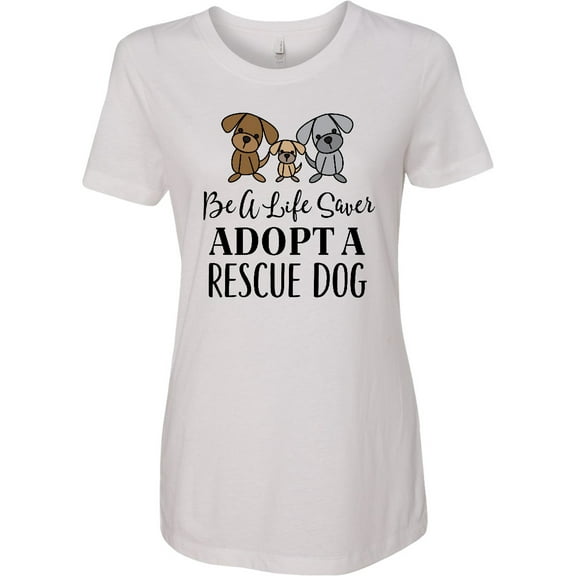 Inktastic Adopt a Rescue Dog Pet Women's T-Shirt