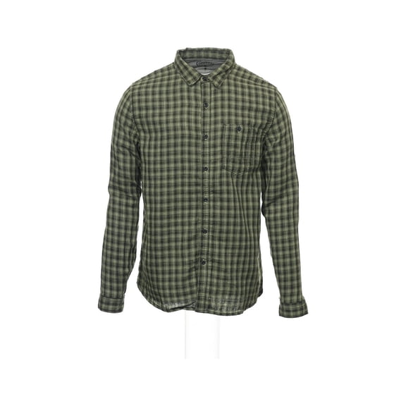 Converse 'Black Canvas' Yellow Green Plaid Button Down Shirt Sport , Size Small